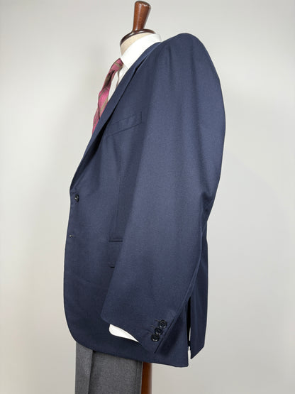 Giacca sartoriale in flanella blu - tg. 54/56 drop basso