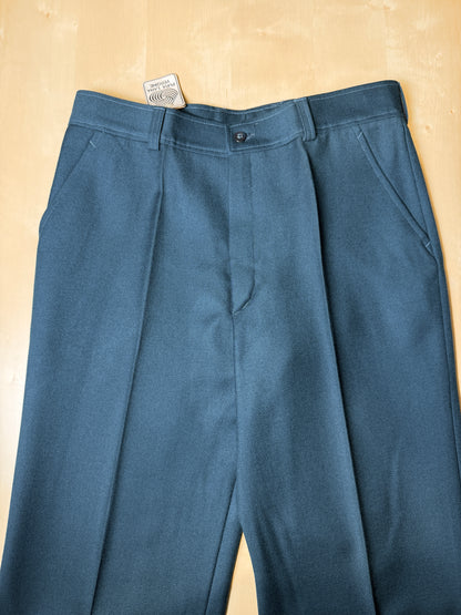 Pantaloni anni ‘70 flanella color ottanio (NOS) - tg. 46