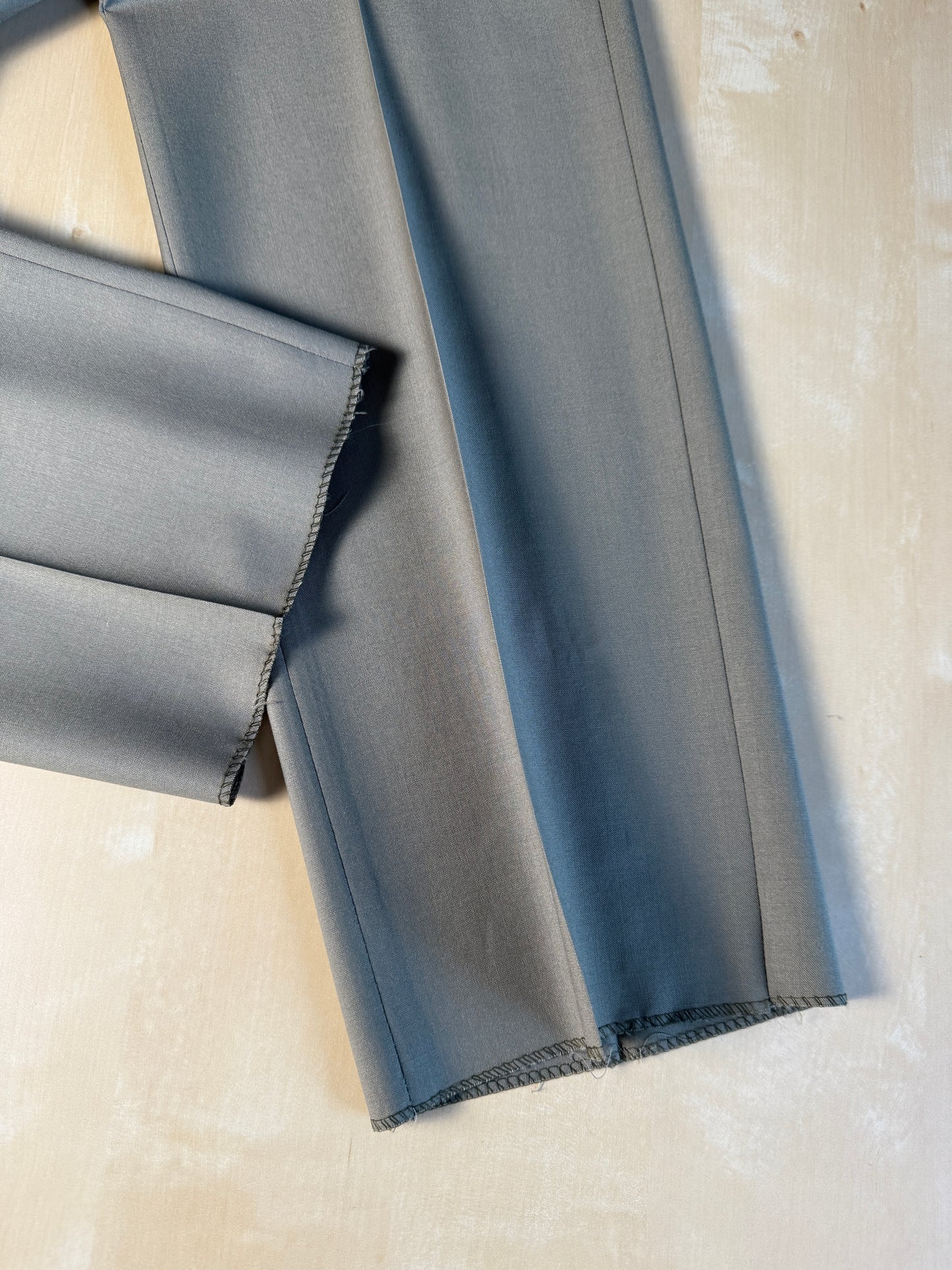 Pantalone anni ‘90 fresco lana verde salvia (NOS) - tg. 48