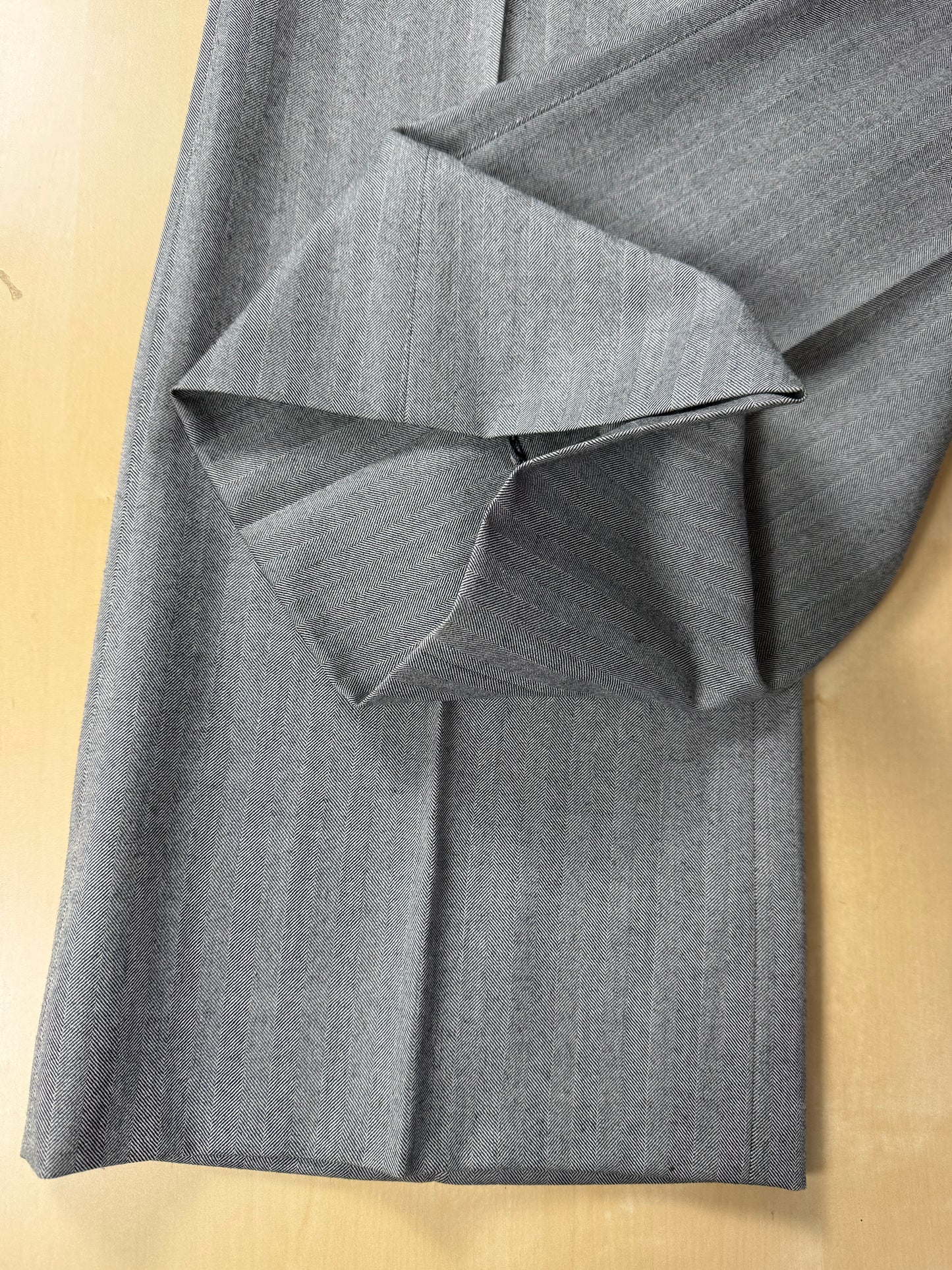 Completo 3 pezzi anni '70 herrigbone grigio - tg. 44