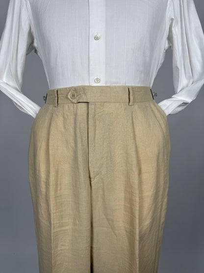 Pantaloni in lino beige - tg. 46