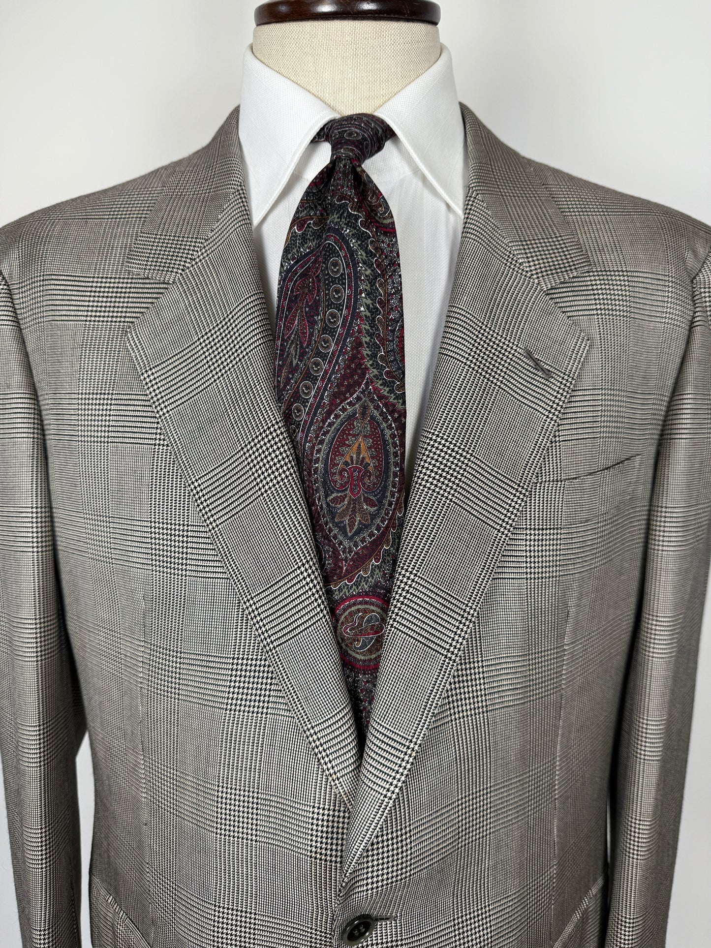 Giacca Brioni principe di Galles lana e seta - tg. 56