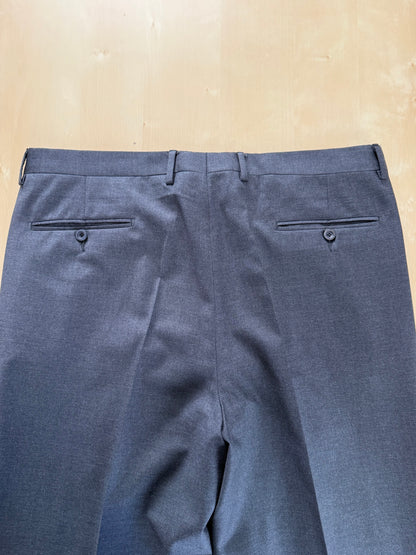 Pantaloni flanella pettinata grigio tess. Loro Piana Tasmania - tg. 54