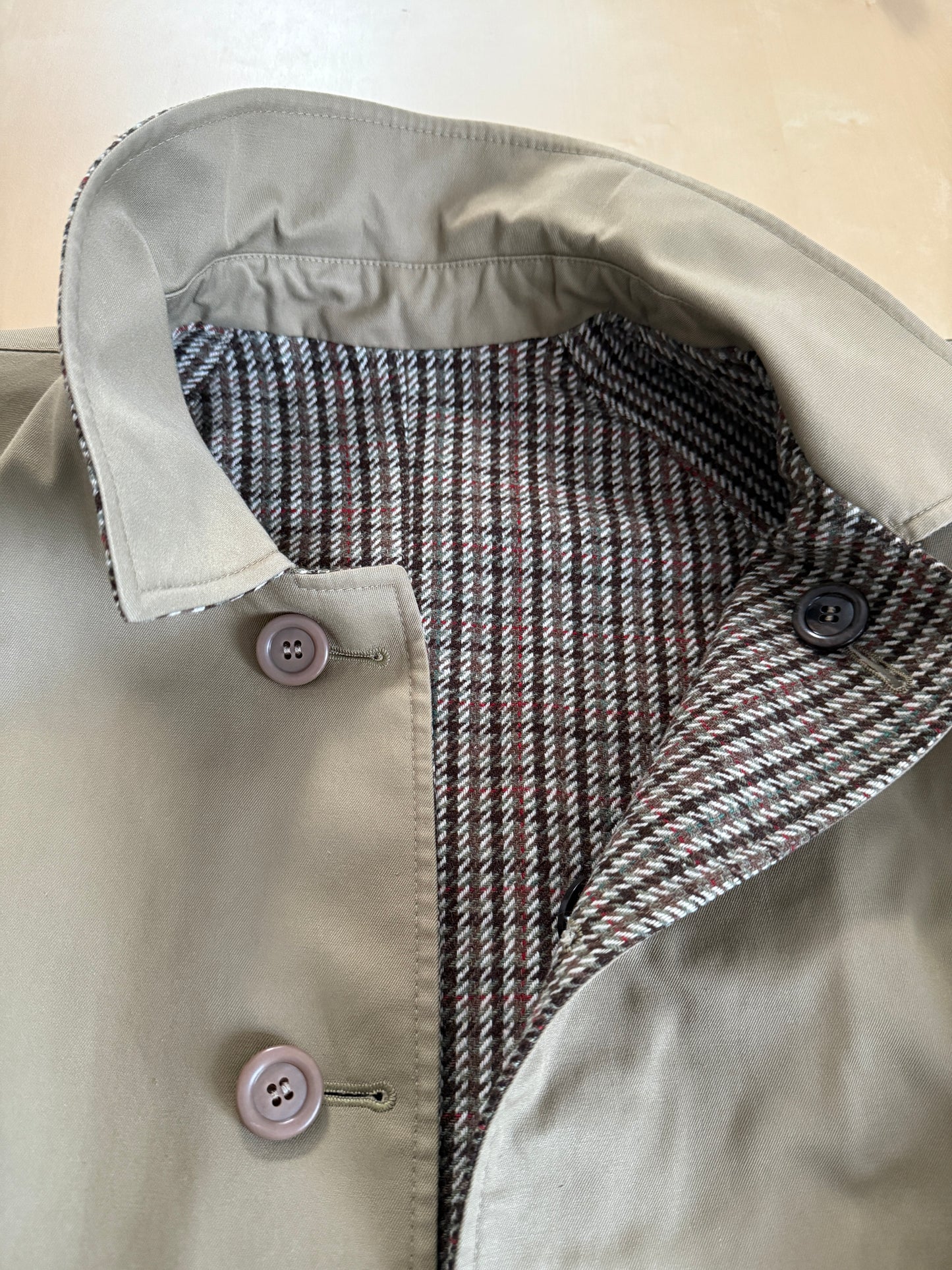 Soprabito reversibile cappotto + impermeabile anni ‘70/‘80 - tg. 46/50