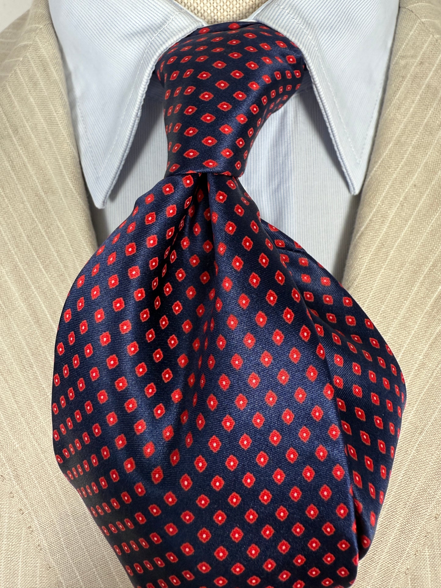 Cravatta Stefano Ricci blu micro fantasia