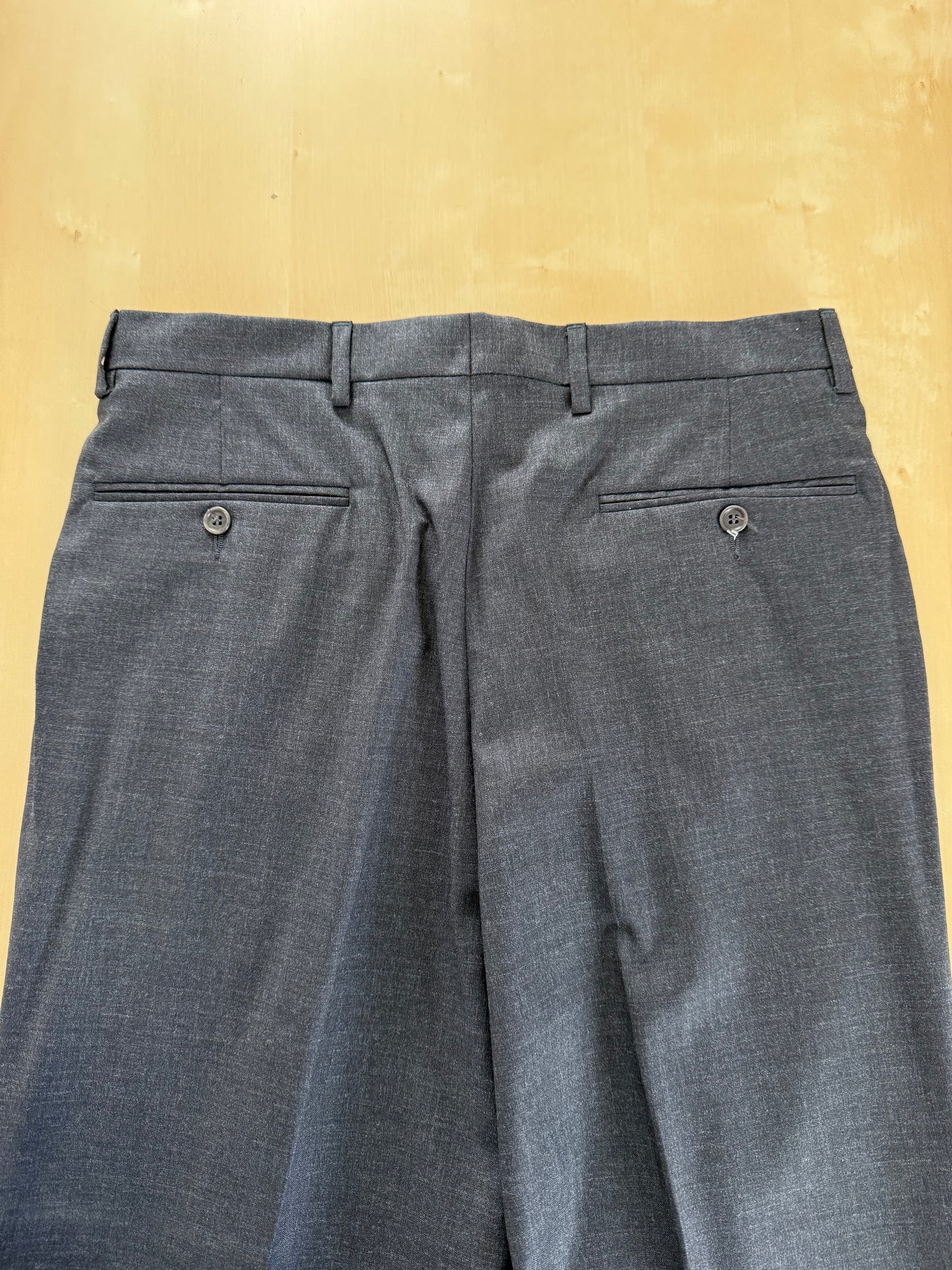 Pantaloni fresco lana grigio antracite anni '80 (NOS) - tg. 46/48