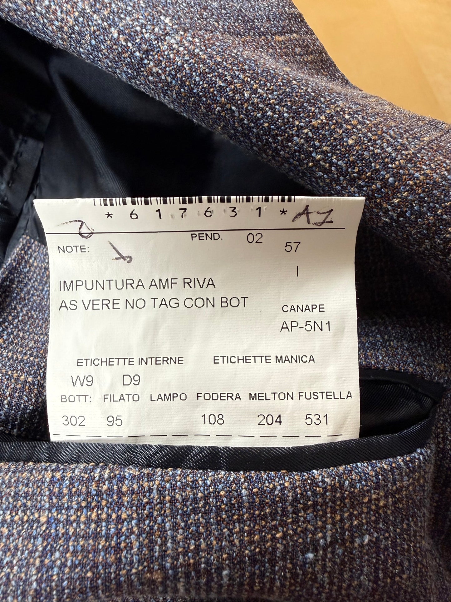 Giacca estiva in hopsack lana seta lino e cotone lilla - tg. 54