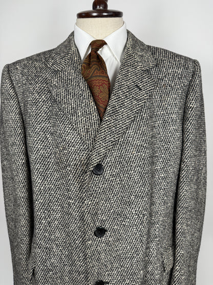 Cappotto anni ‘70 in tweed sale e pepe - tg. 56-60