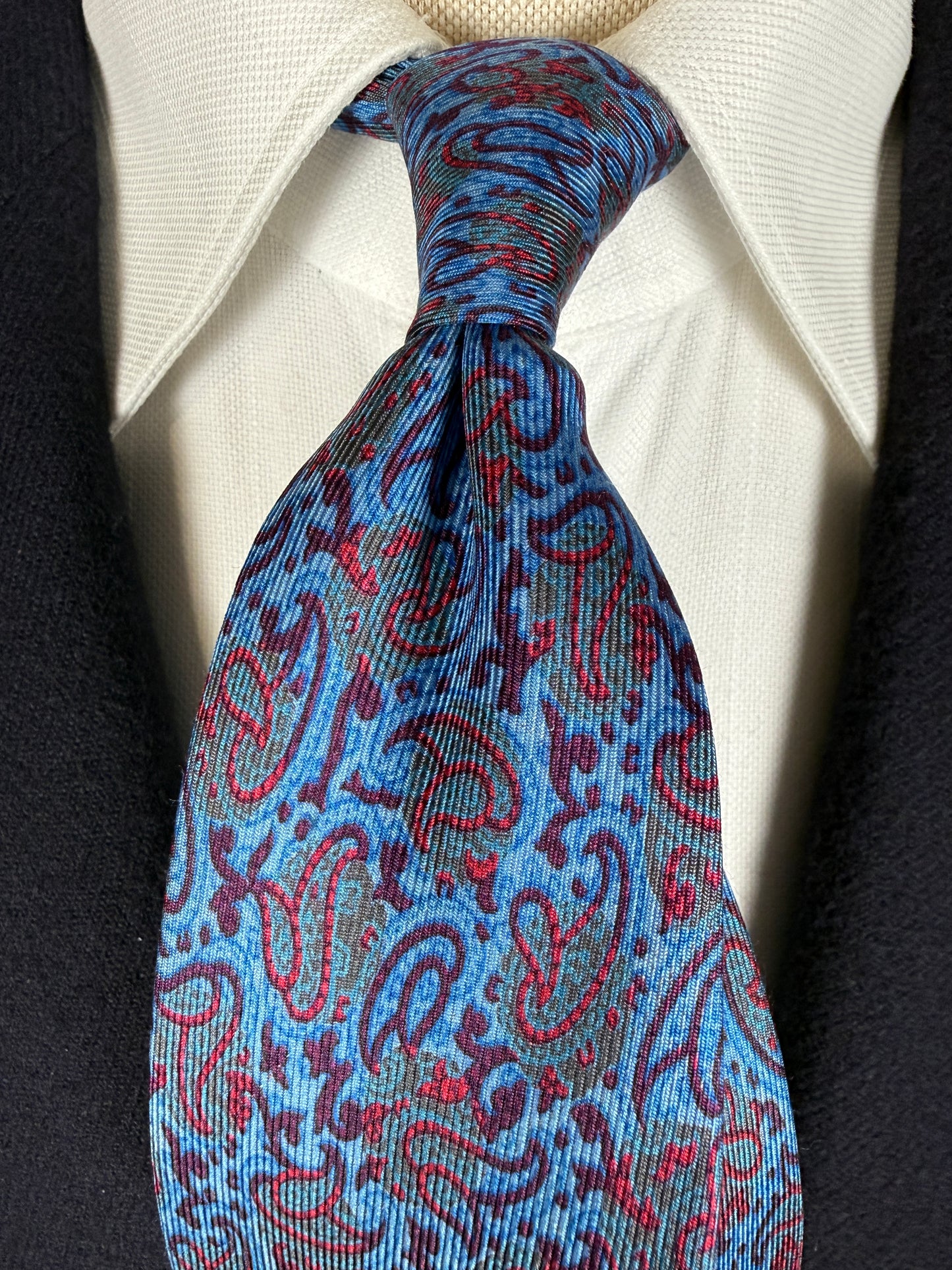 Cravatta Prochownick blu paisley