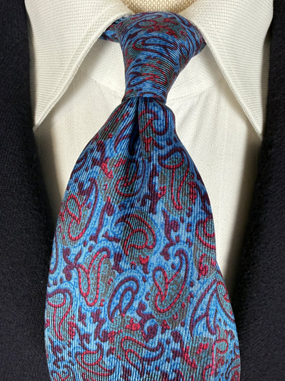 Cravatta Prochownick blu paisley