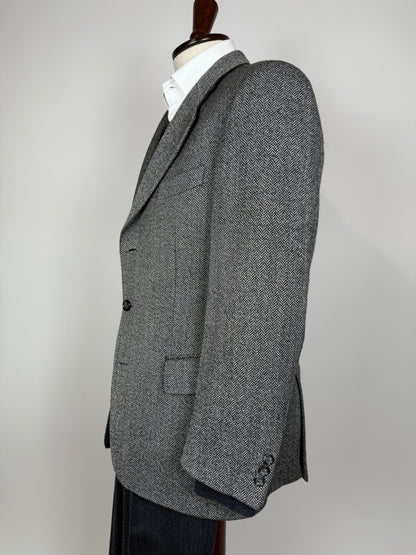 Giacca anni ‘90 herringbone grigio - tg. 48