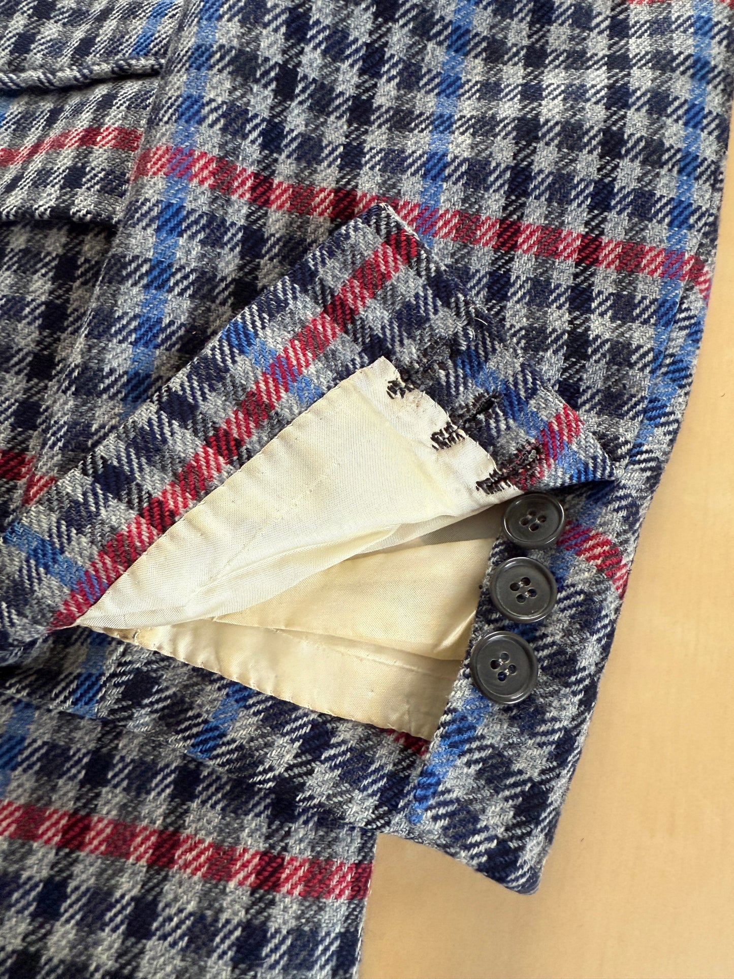 Giacca sartoriale anni ‘80/‘90 a quadri - tg. 48/50