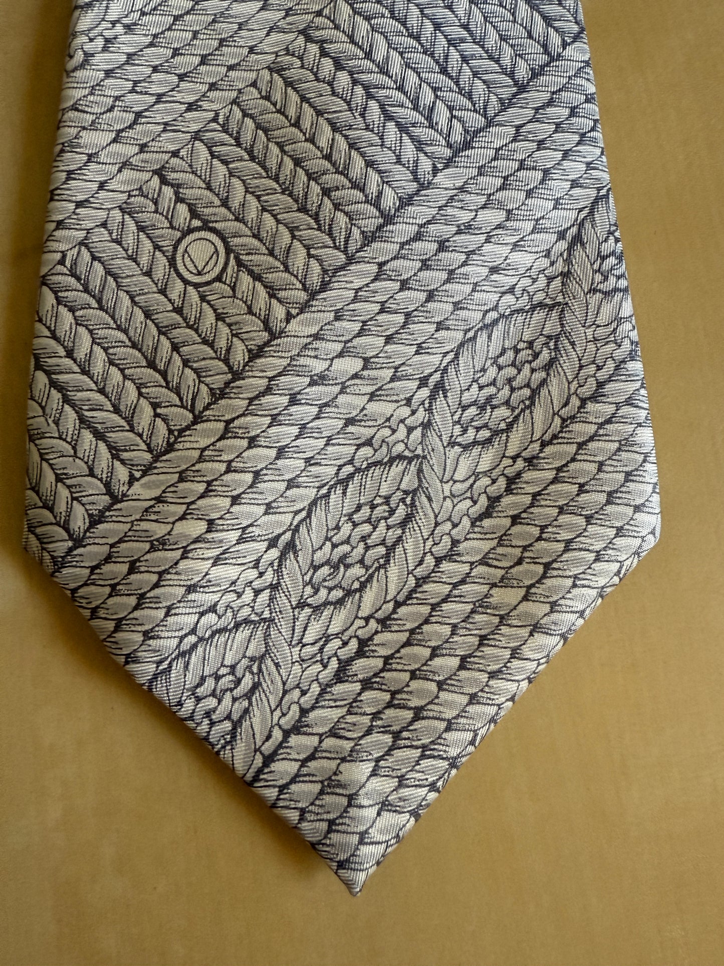 Cravatta Valentino anni ‘70 fantasia corda