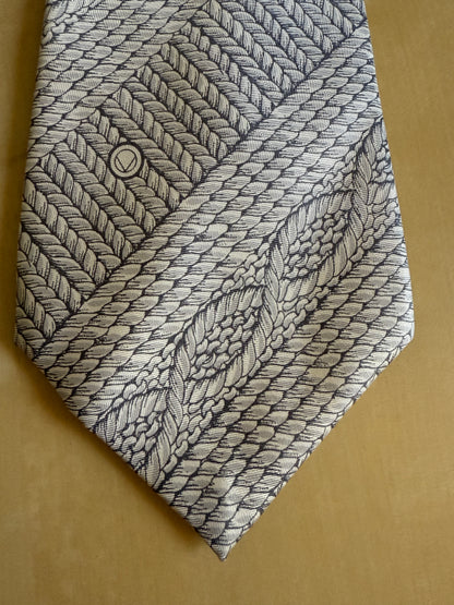 Cravatta Valentino anni ‘70 fantasia corda