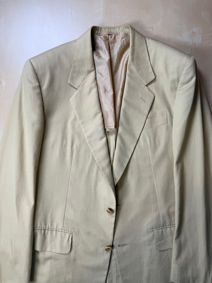 Giacca anni '80 estiva in cotone beige - tg. 48