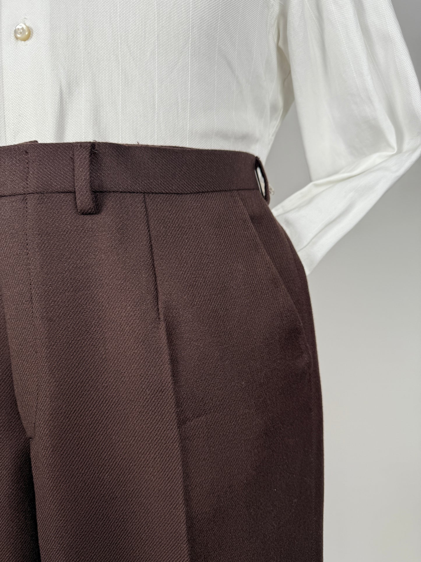 Completo anni ‘70 cavalry twill marrone - tg. 44/46