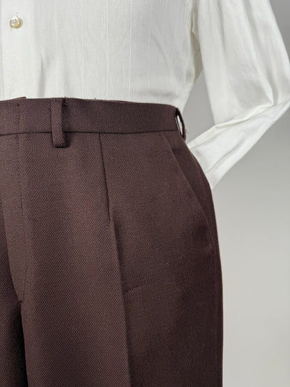 Completo anni ‘70 cavalry twill marrone - tg. 44/46