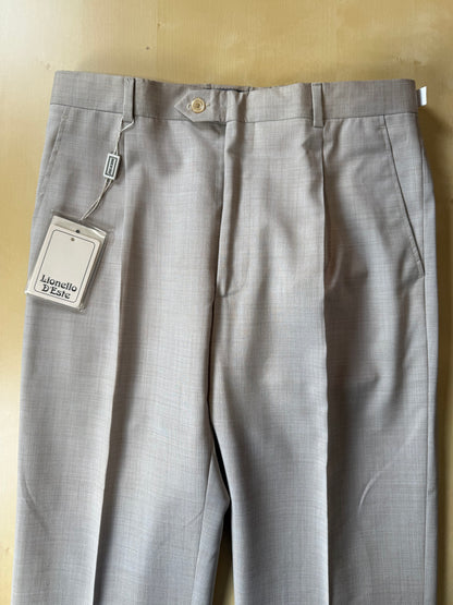 Pantaloni fresco lana beige sabbia anni ‘90 (NOS) - tg. 46