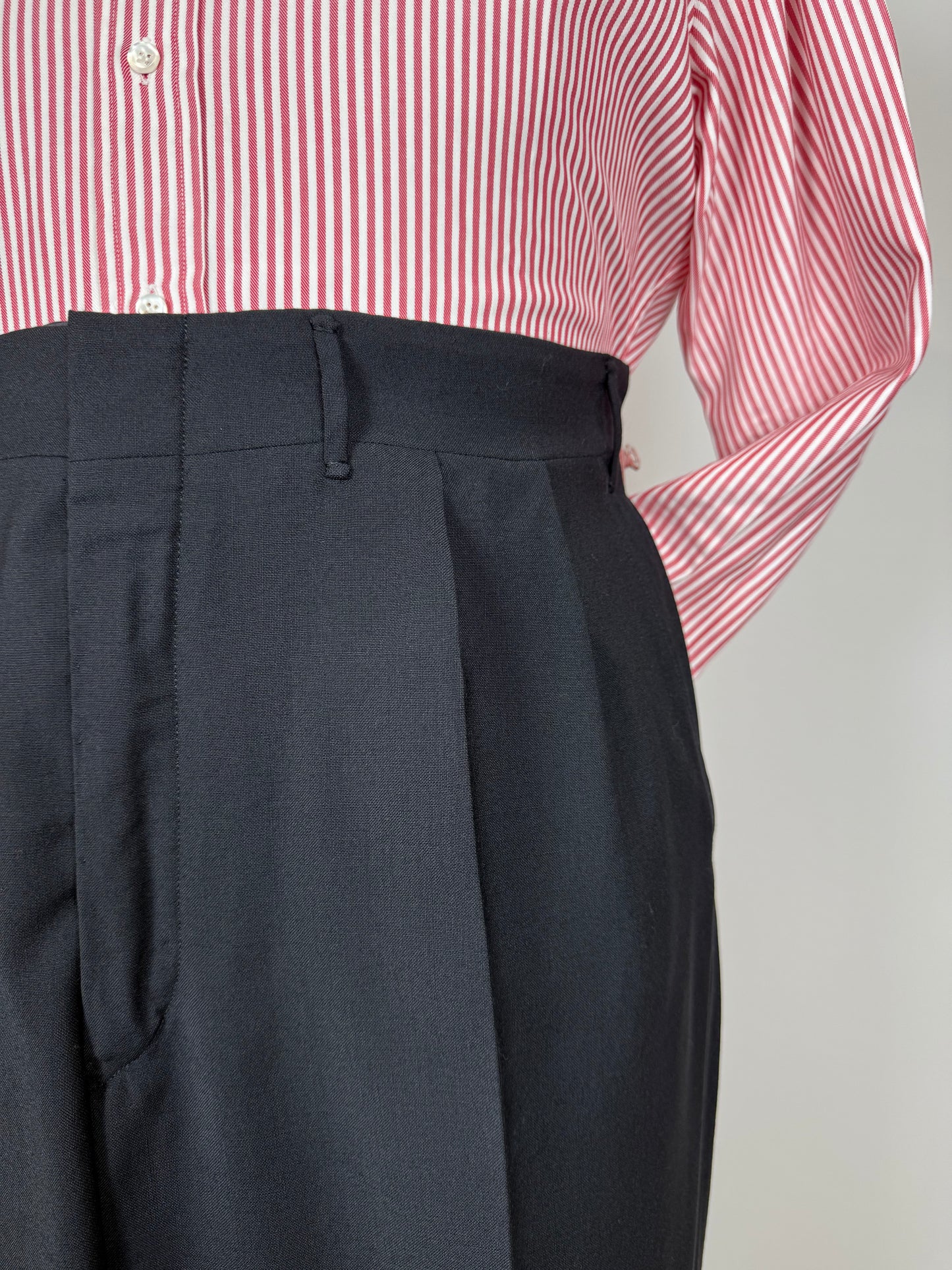 Pantaloni sartoriali fresco lana blu notte - tg. 56/58