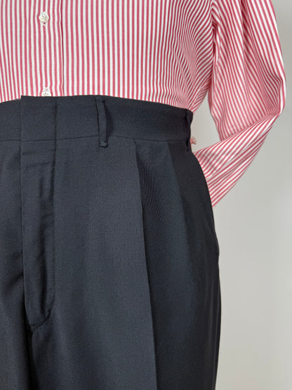 Pantaloni sartoriali fresco lana blu notte - tg. 56/58