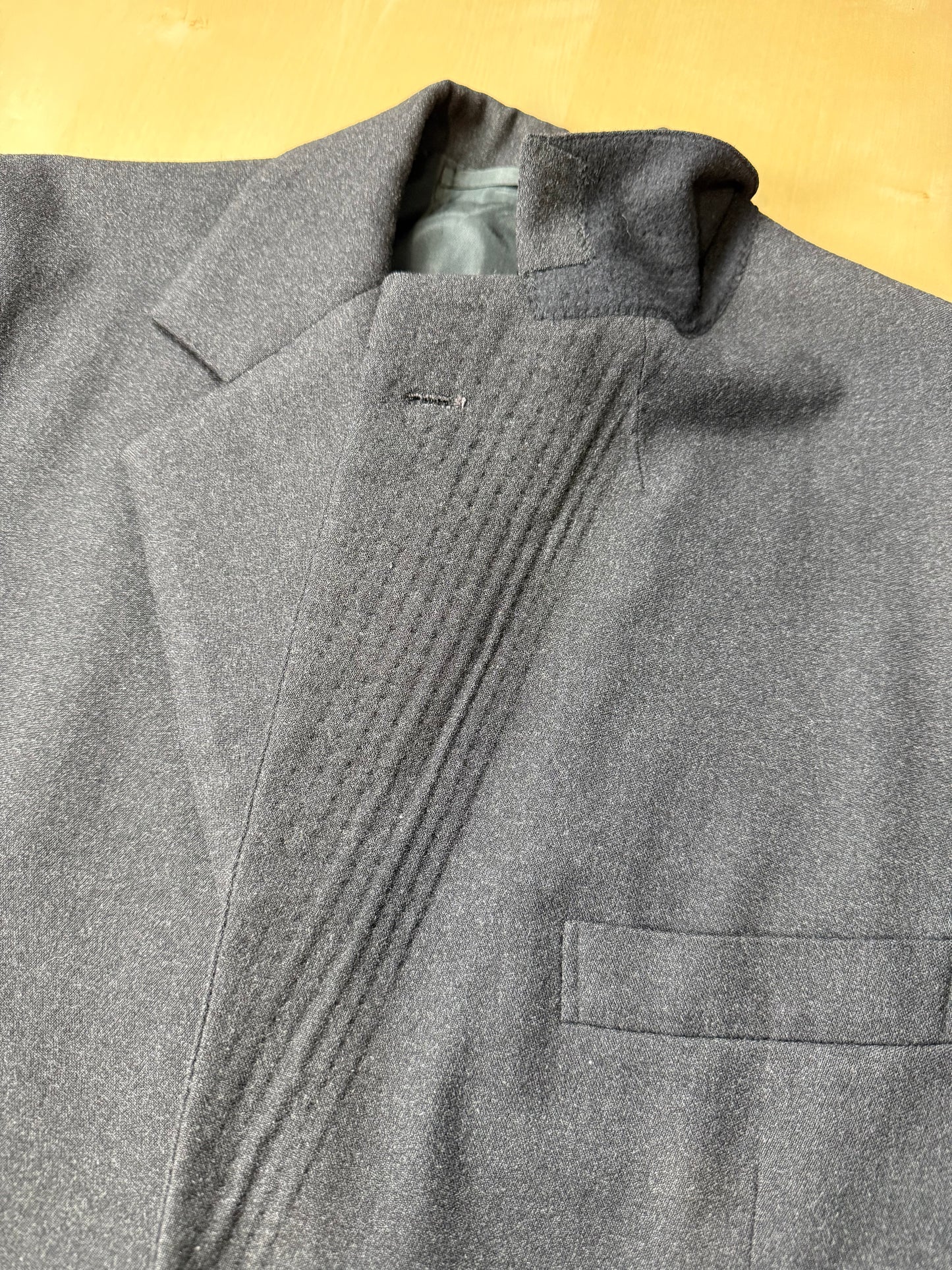 Completo anni ‘50/‘60 flanella antracite - tg. 46