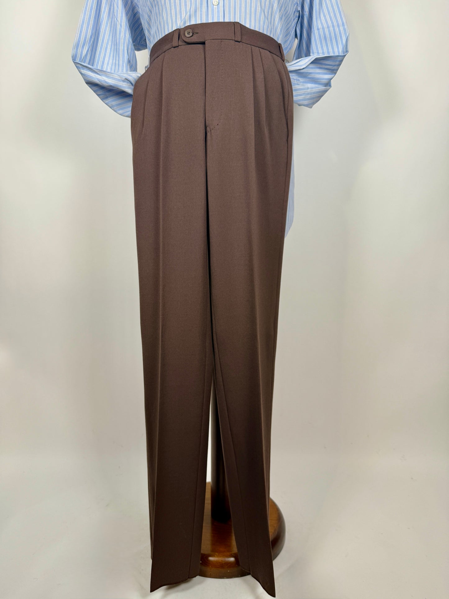Pantaloni anni ‘70 in twill color cacao - tg. 42/44