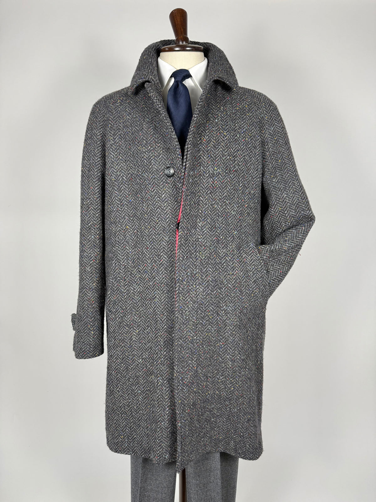 Cappotto raglan De Paz in donegal tweed - tg. 56-60
