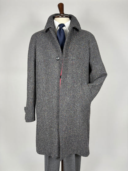 Cappotto raglan De Paz in donegal tweed - tg. 56-60