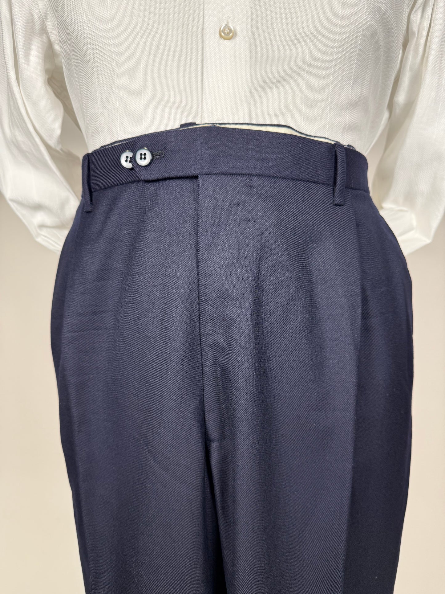 Completo sartoriale anni ‘80 flanella lana e cashmere - tg. 62