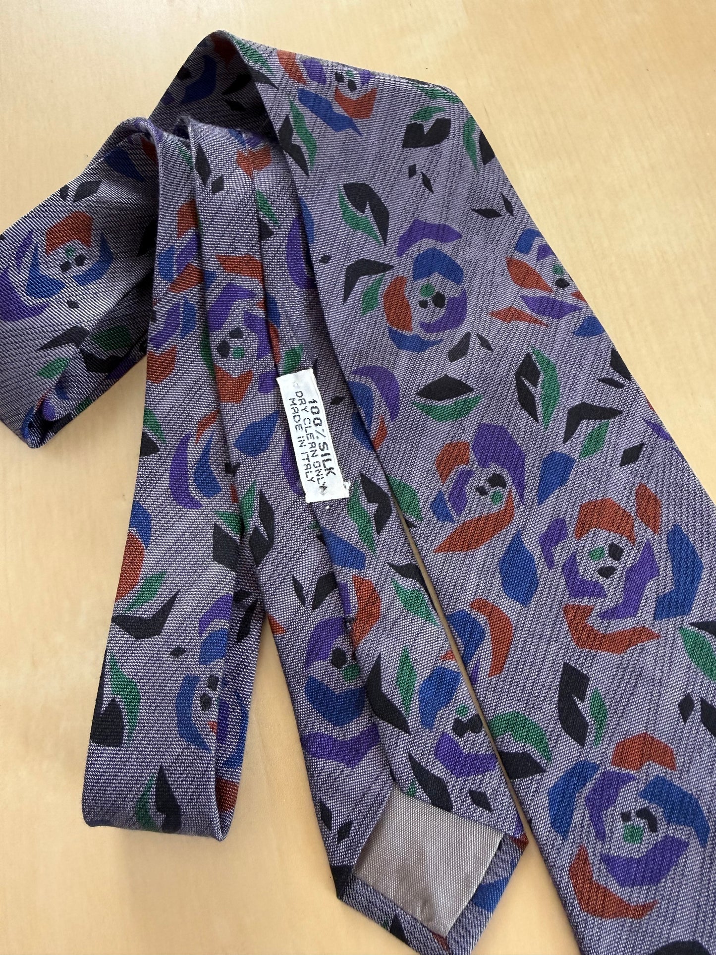 Cravatta Armani anni '80 crêpe di seta