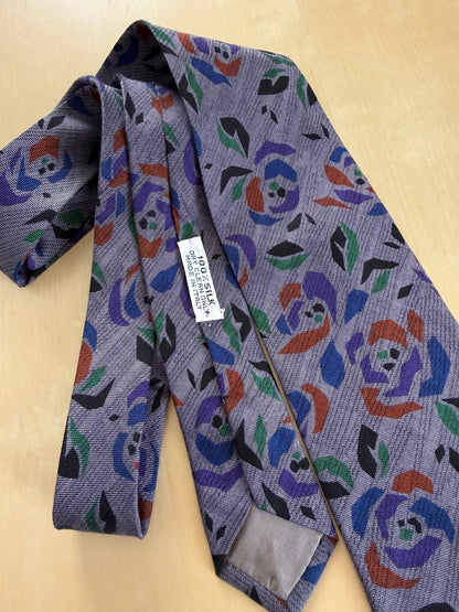 Cravatta Armani anni '80 crêpe di seta