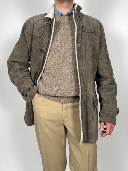 Cappotto shearling agnello Ermenegildo Zegna - tg. 46-48 (M)