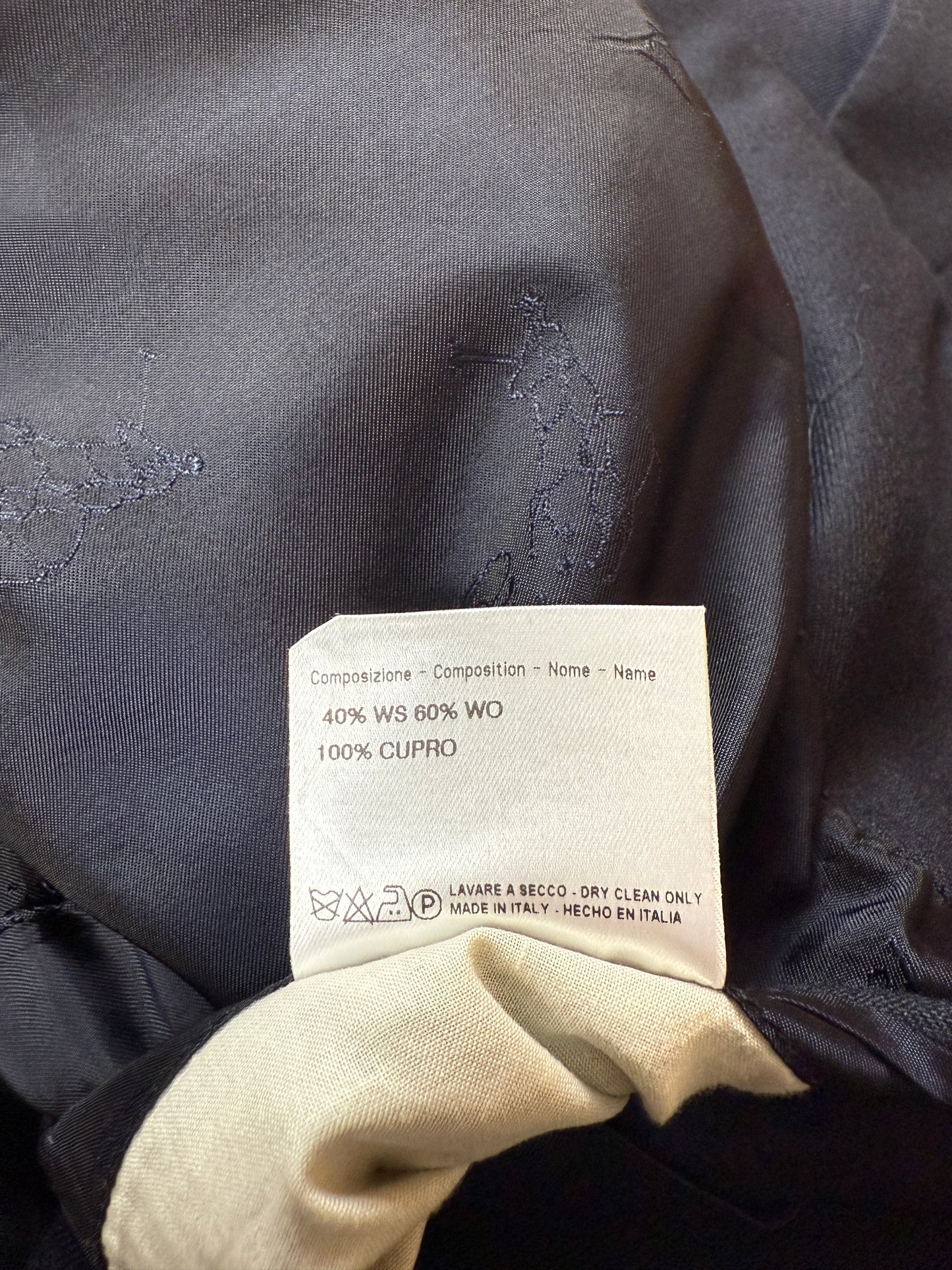 Giacca Brioni flanella lana e cashmere blu - tg. 50