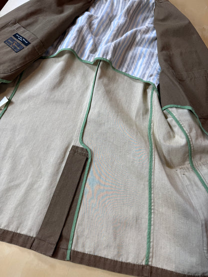 Giacca stile militare/sahariana in tela di cotone (nuova) - tg. 54