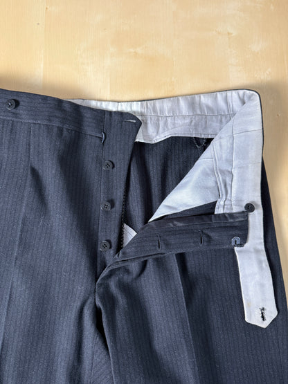 Completo sartoriale anni ‘50/‘60 monopetto revers a lancia - tg. 50 corta