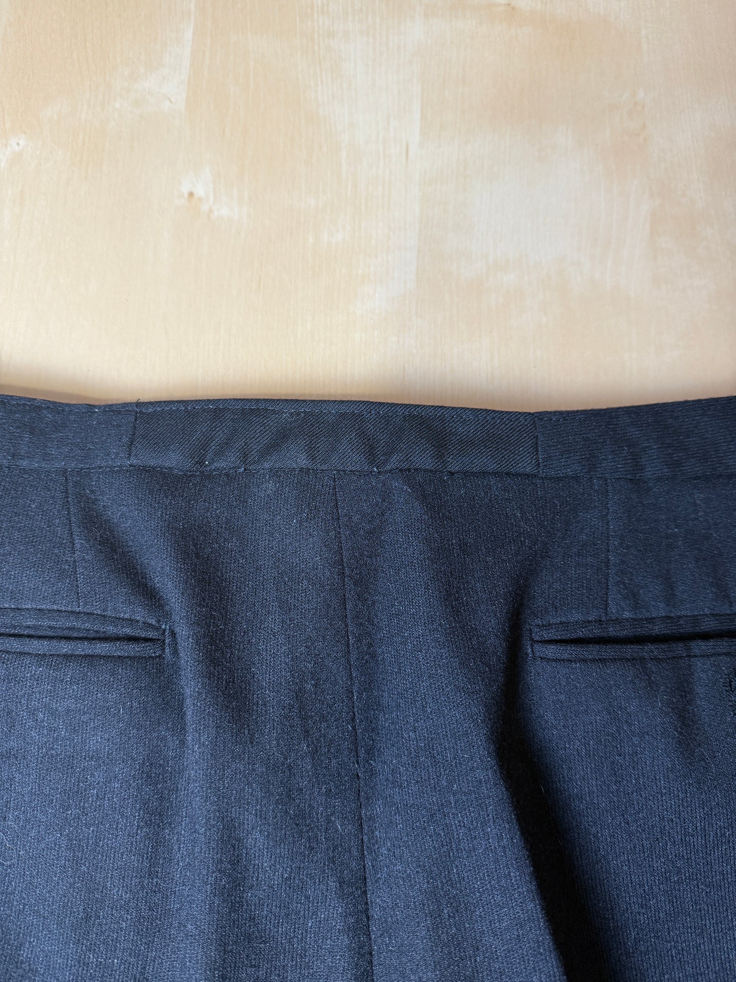 Completo anni ‘60 sartoriale flanella antracite - tg. 46