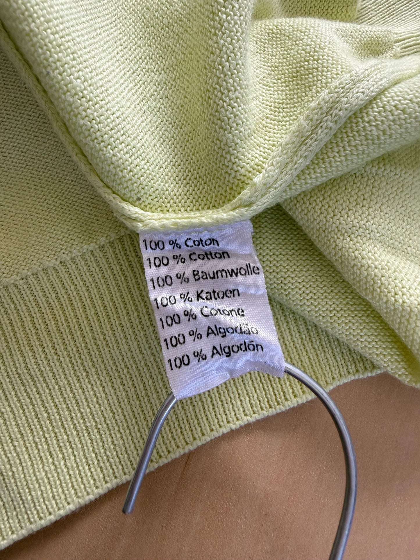 Pullover Lacoste giallo 100% cotone - M