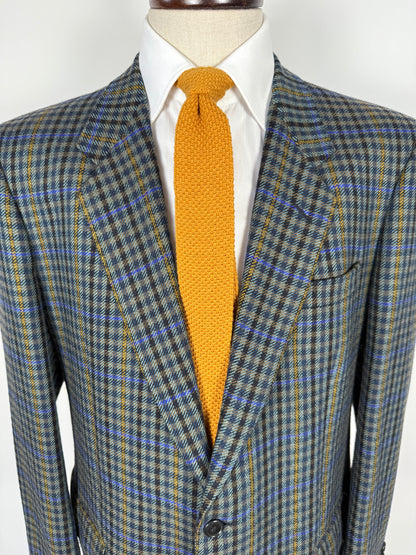 Giacca anni ‘80 in lana check finestrata - tg. 52/54