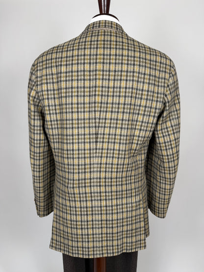 Giacca Valentino anni ‘80 check in lana e cashmere - tg. 52