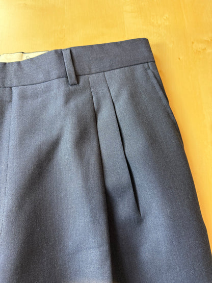 Pantaloni fresco lana blu anni '80 - tg. 48/50