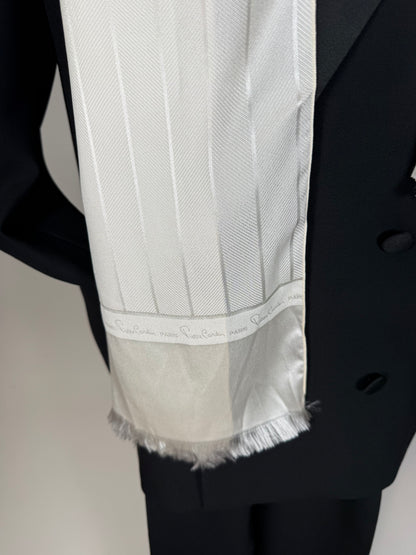 Sciarpa da sera in seta Pierre Cardin vintage