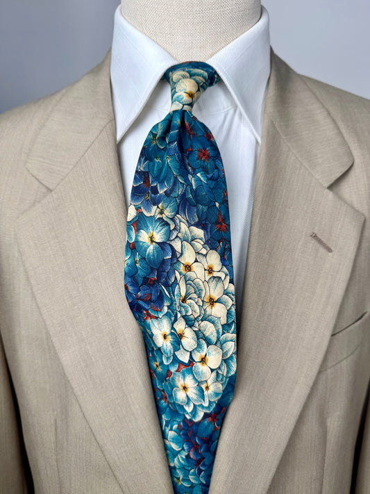 Cravatta Yves Saint Laurent vintage floreale