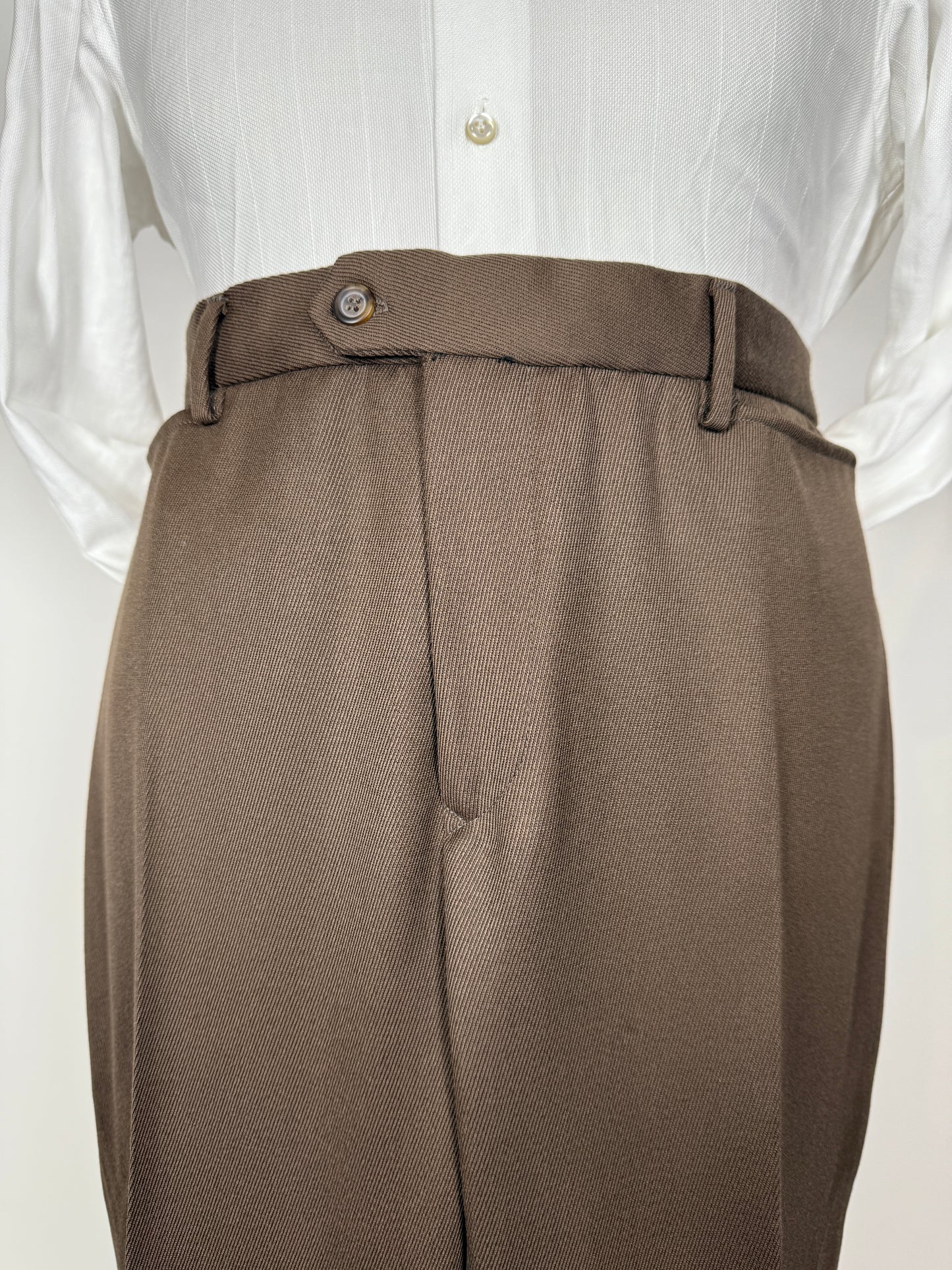 Completo anni ‘90 in twill marrone/cachi (NOS) - tg. 56