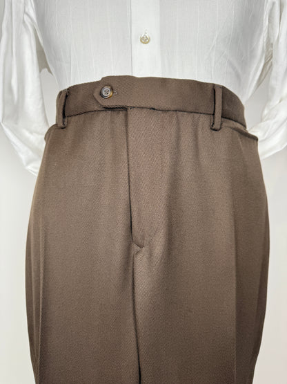 Completo anni ‘90 in twill marrone/cachi (NOS) - tg. 56