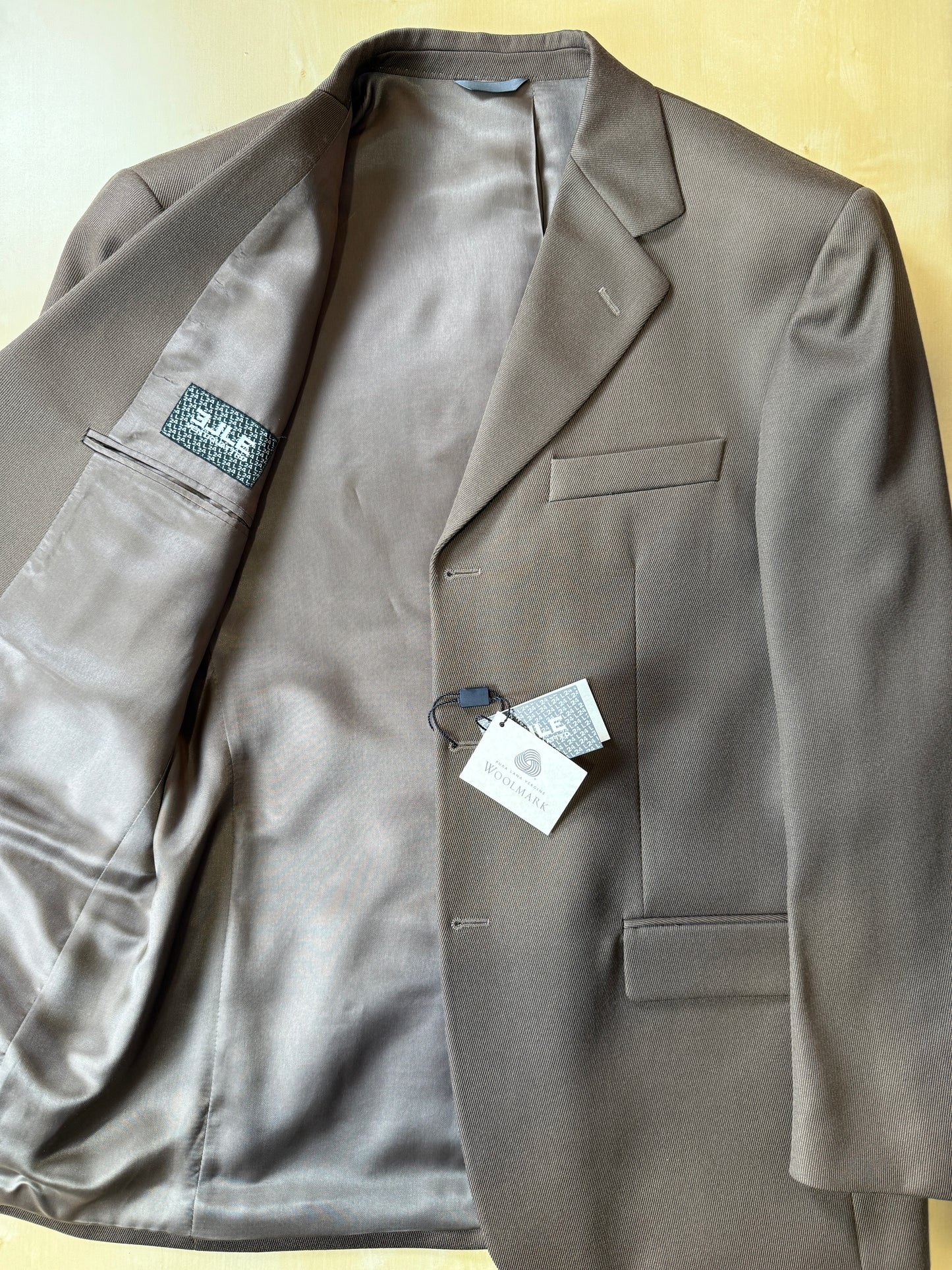 Completo anni ‘90 in twill marrone/cachi (NOS) - tg. 56