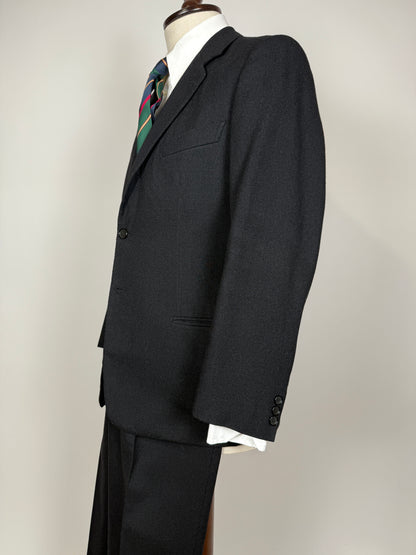Completo anni ‘60 sartoriale flanella antracite - tg. 46