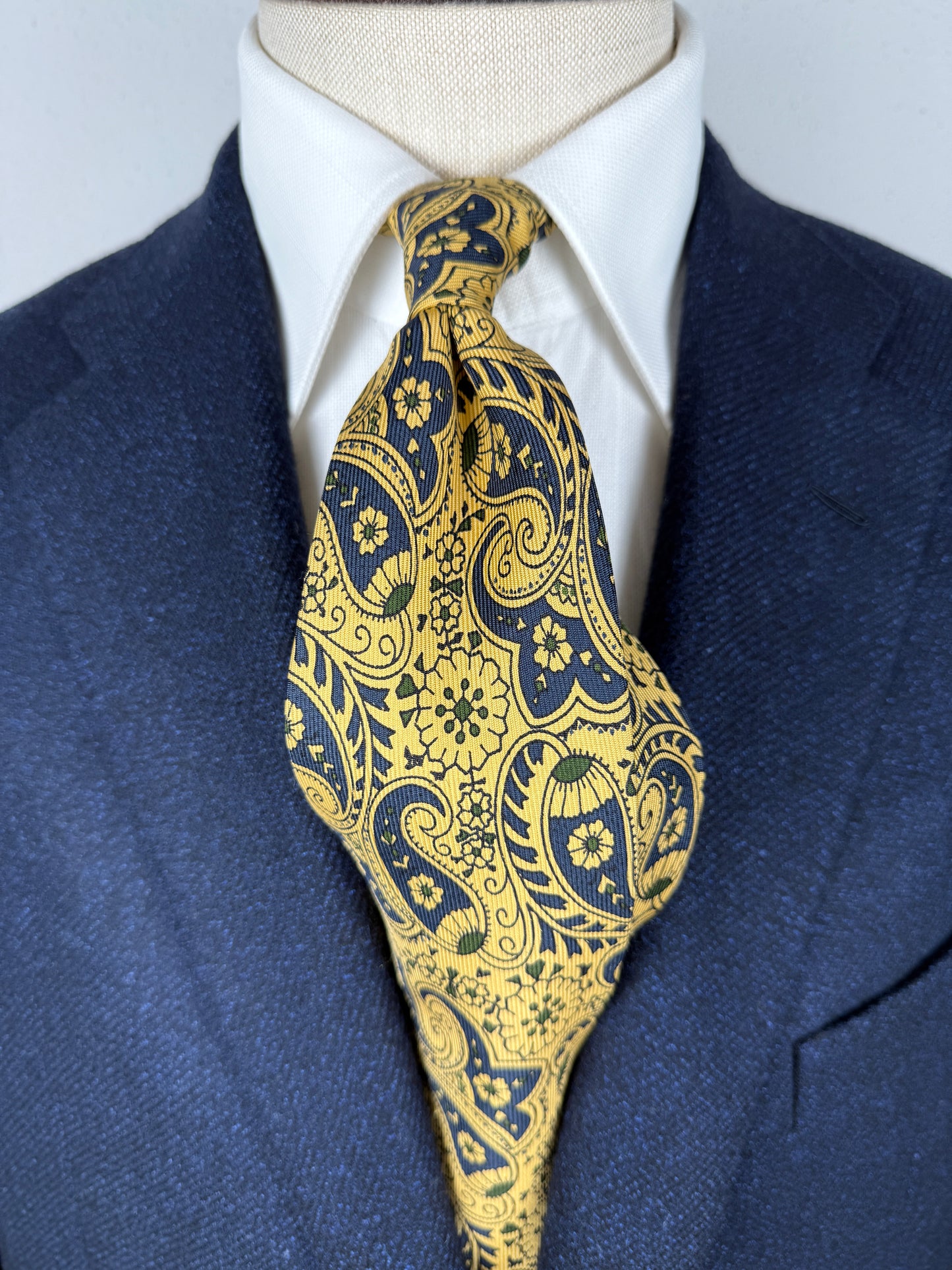 Cravatta paisley Hill & Drake made in England