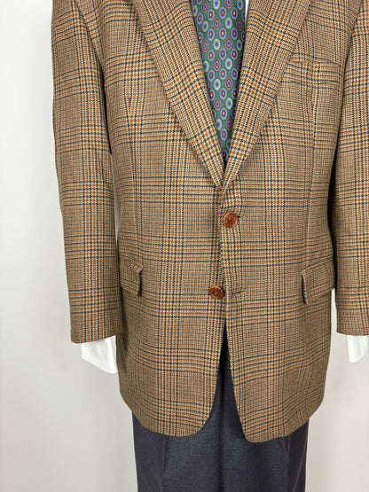 Giacca Yves Saint Laurent anni '80/'90 principe di Galles senape - tg. 54