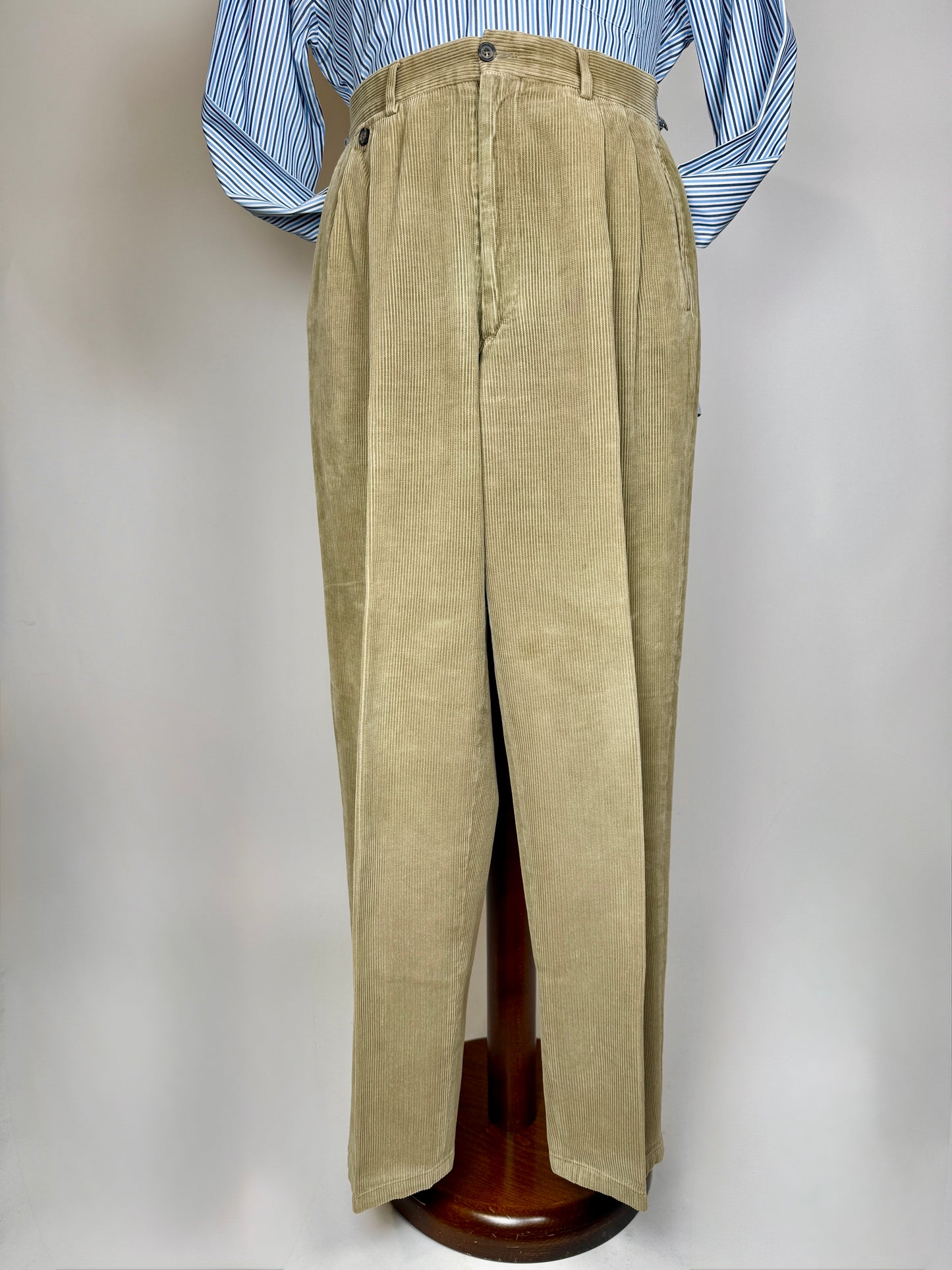 Pantaloni in velluto a coste beige - tg. 46/48