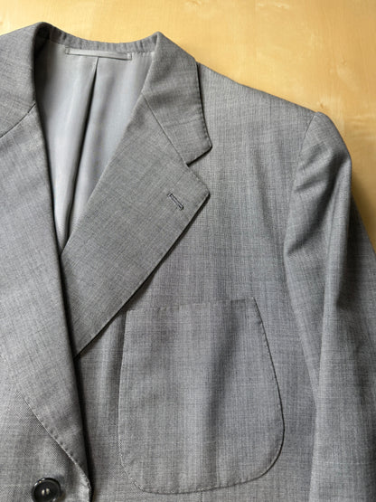 Giacca sartoriale anni '70 in grisaglia pettinata - tg. 50